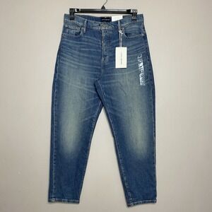 Lucky Brand Drew Mom‎ High Rise Taper Button Fly Jeans Women's Size 10/30 Ankle
